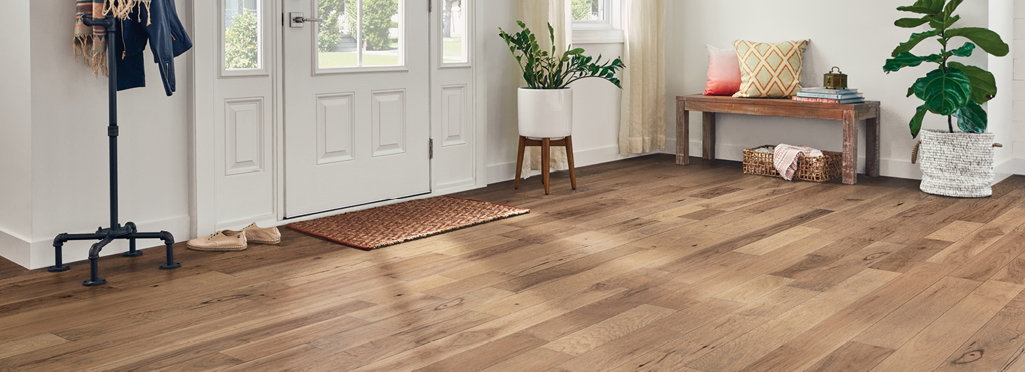 entryway into a home with hardwood flooring