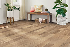 foyer with light tan flooring