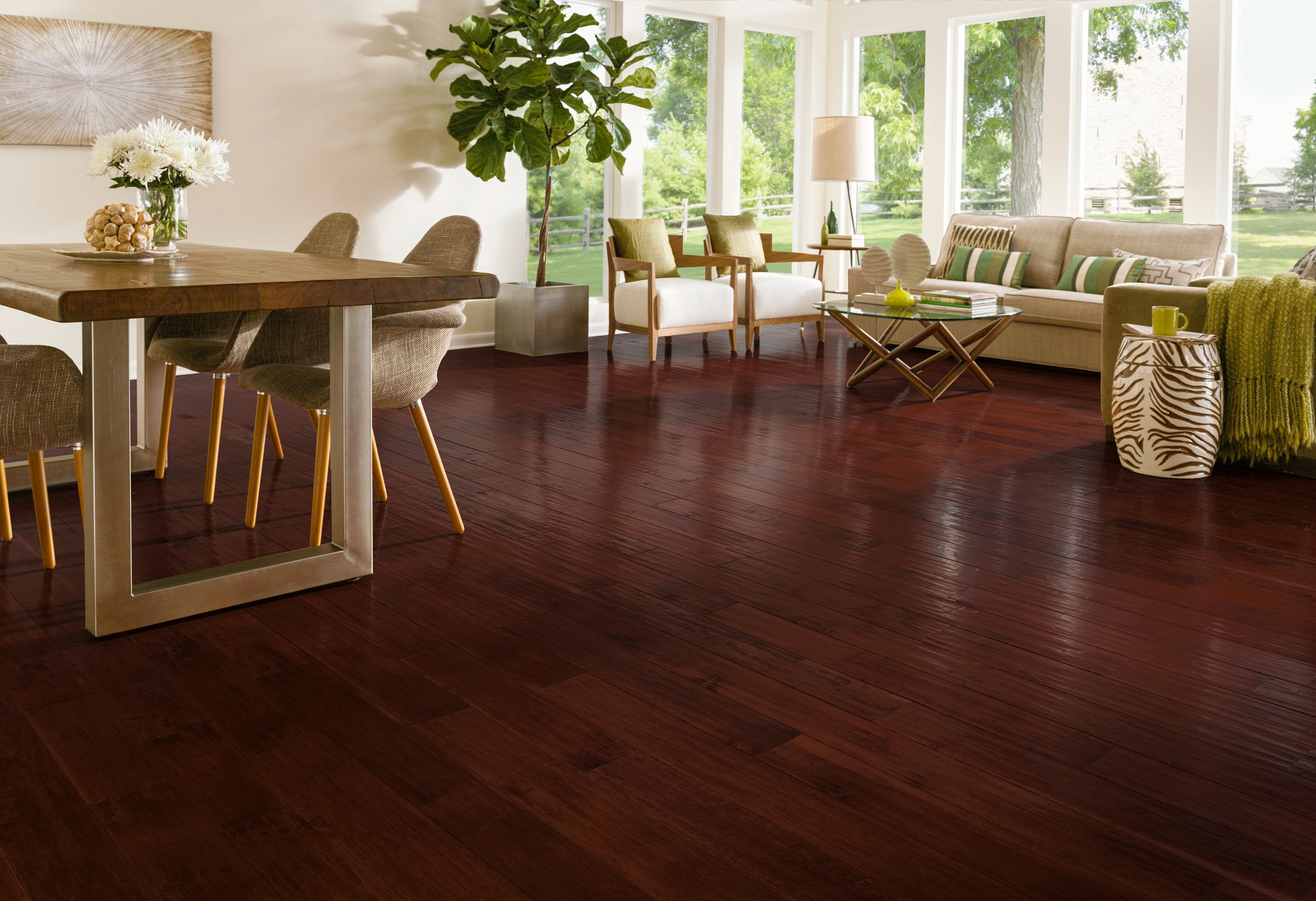 American Scrape Cranberry Woods Solid Hardwood SAS515