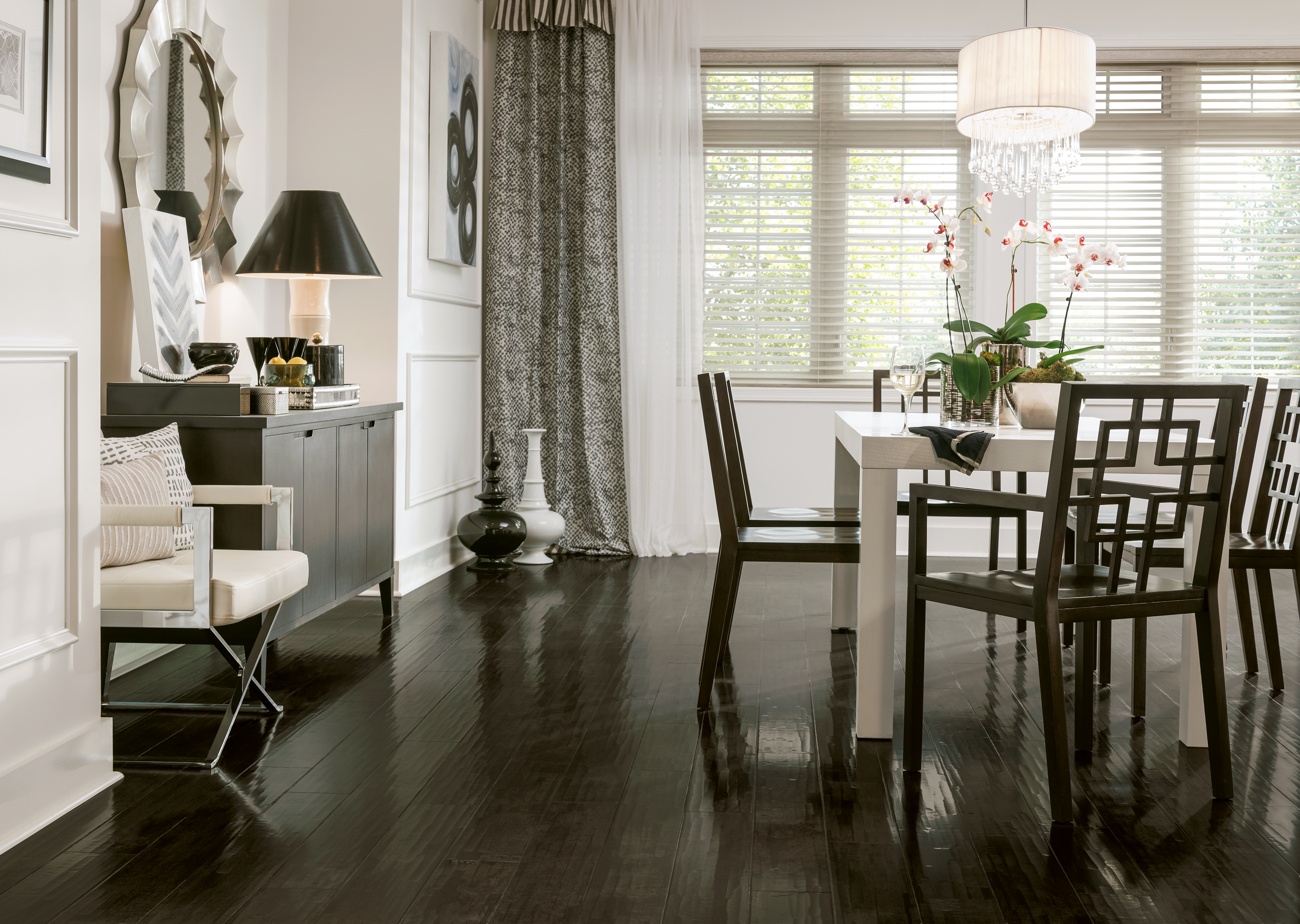 American Scrape Dark Lava Solid Hardwood SAS520